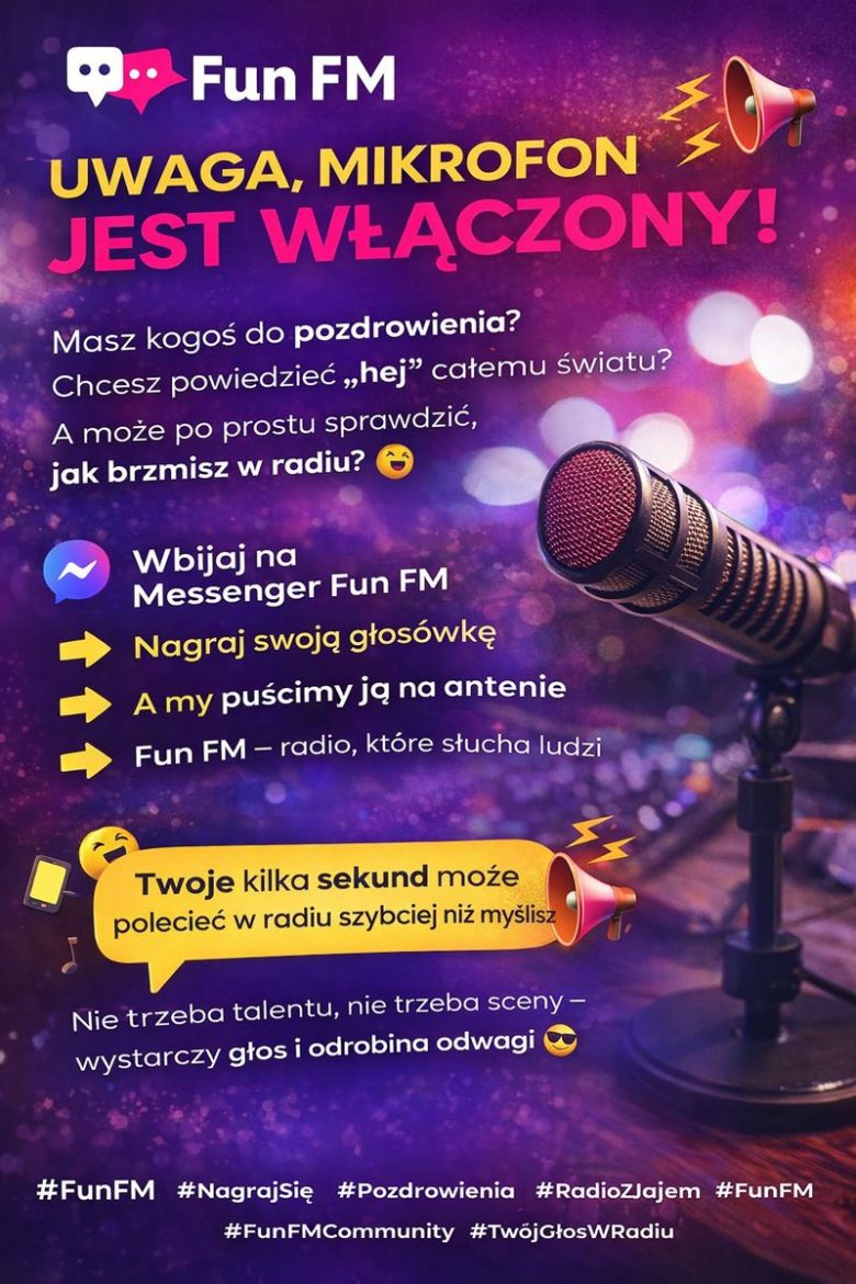 Twój głos w radiu? W Fun FM to naprawdę możliwe