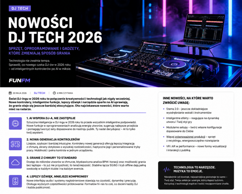DJ TECH 2026: nowe playery, Stems i coraz bardziej inteligentny software. Technologia DJ-ska przyspiesza