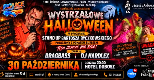 WYSTRZAŁOWE HALLOWEEN W HOTELU DOBOSZ w POLICACH